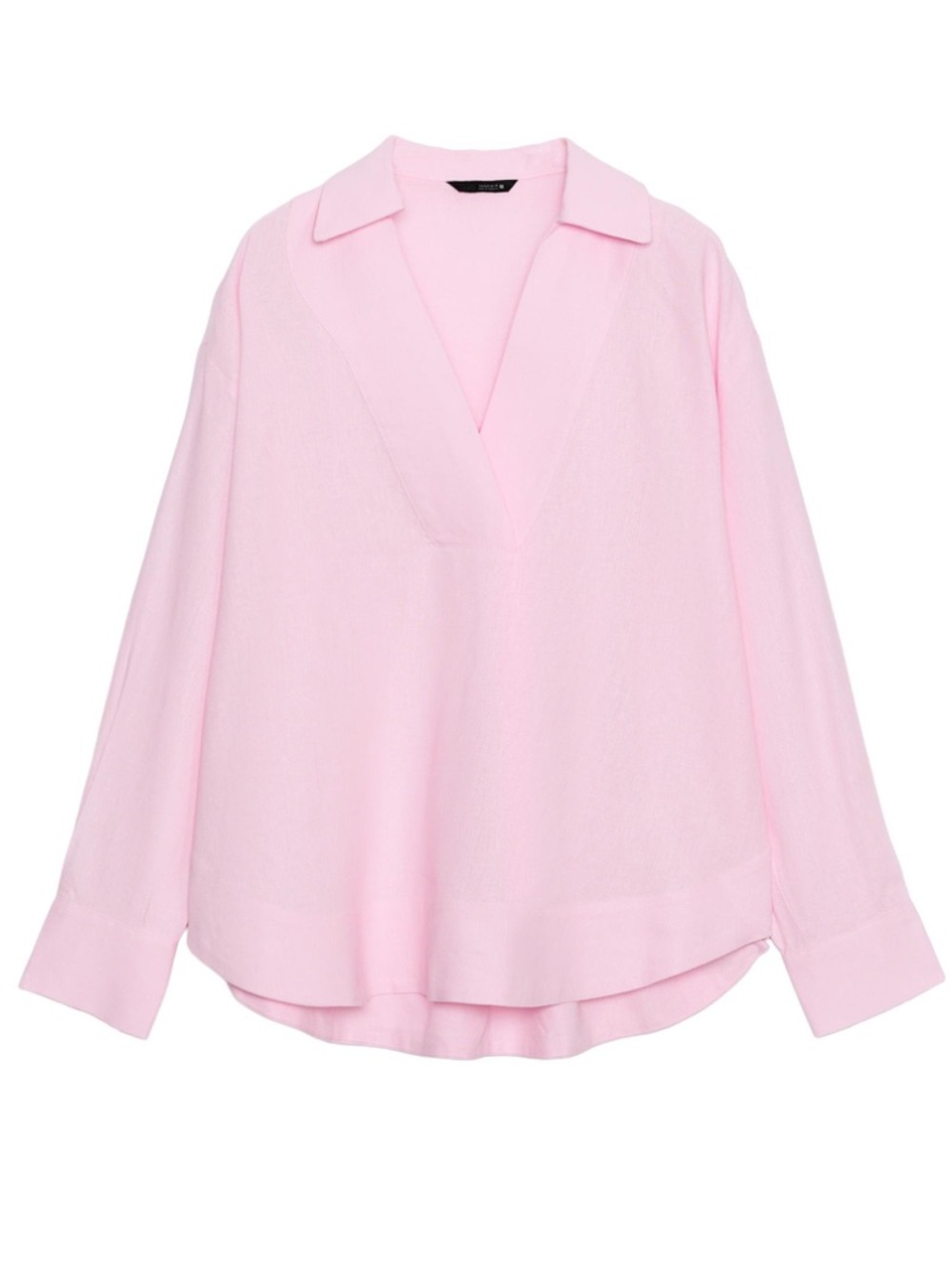 Zara Full cut linen blouse pink